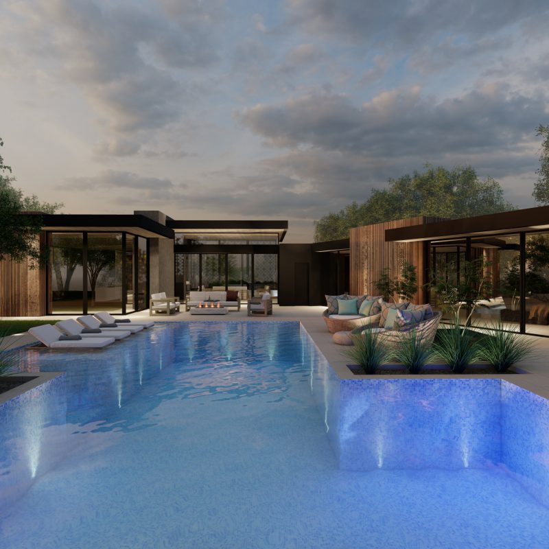 Alta Mesa - Exterior Backyard Render